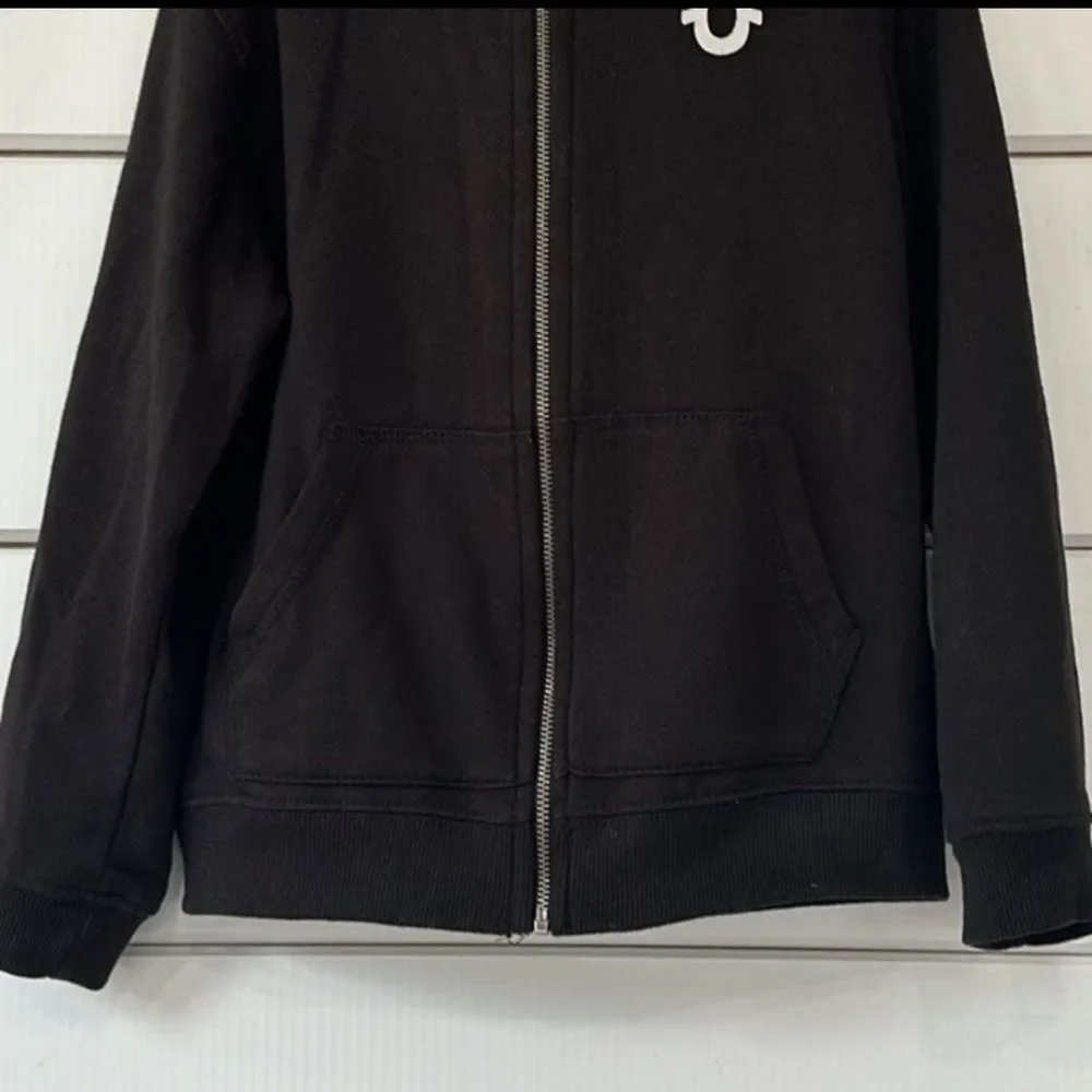 True Religion Horseshoe Zip Hoodie Black Size 6